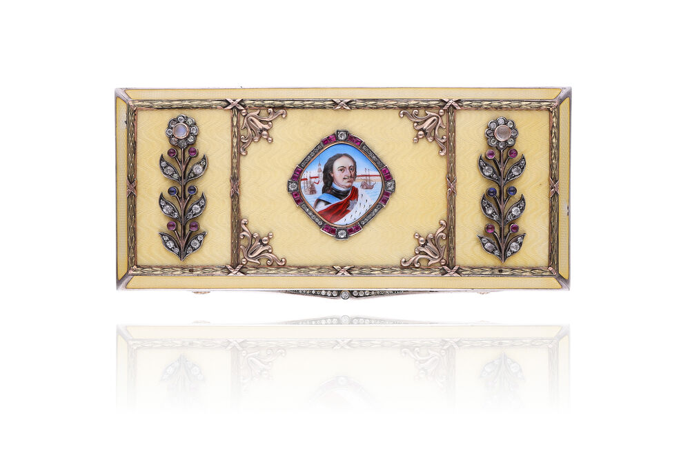 August Frederik Hollming e la Maison Fabergé: una raffinata scatola con smalti in Asta