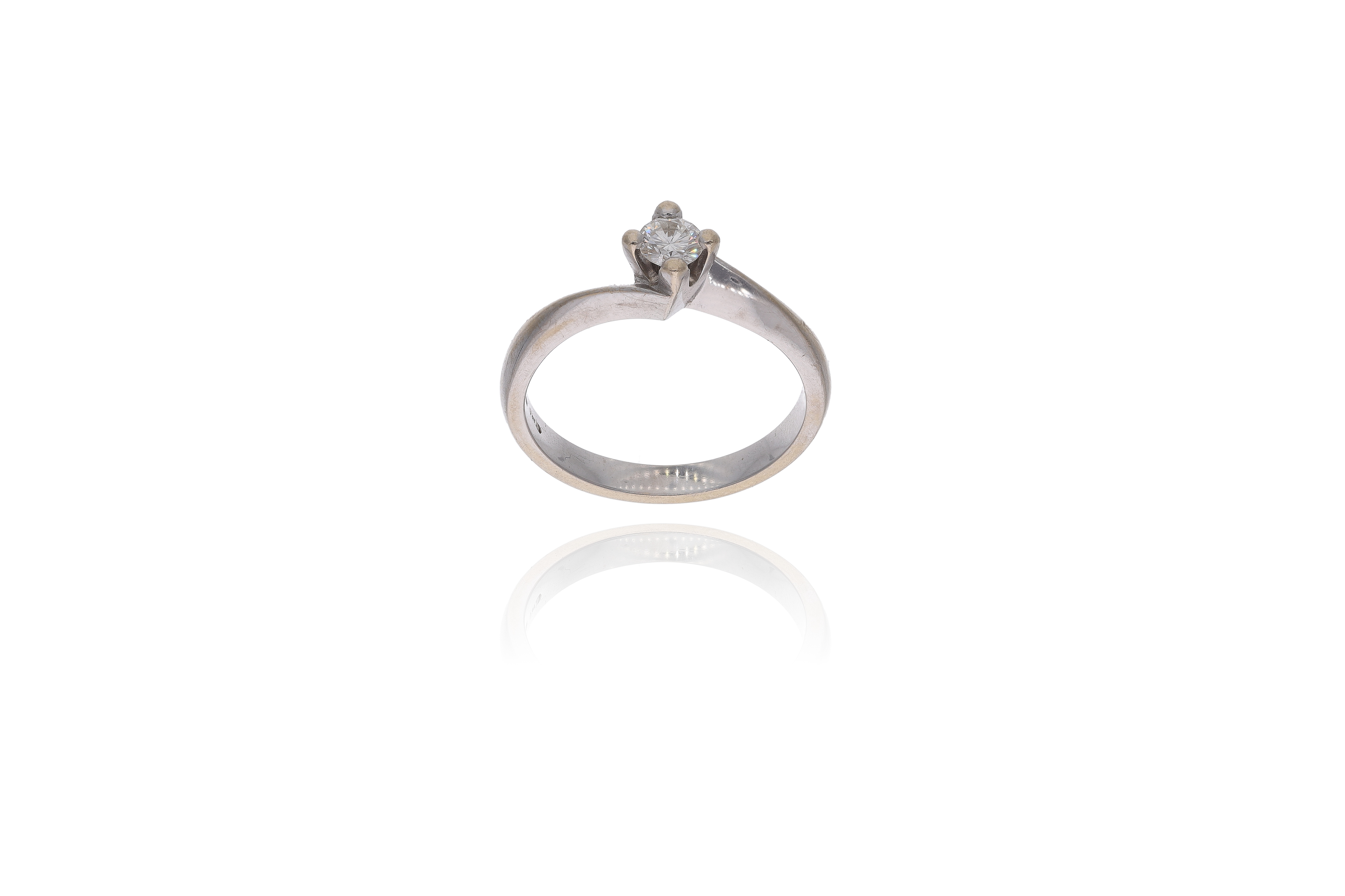 Anello con diamante - Asta Preziosi