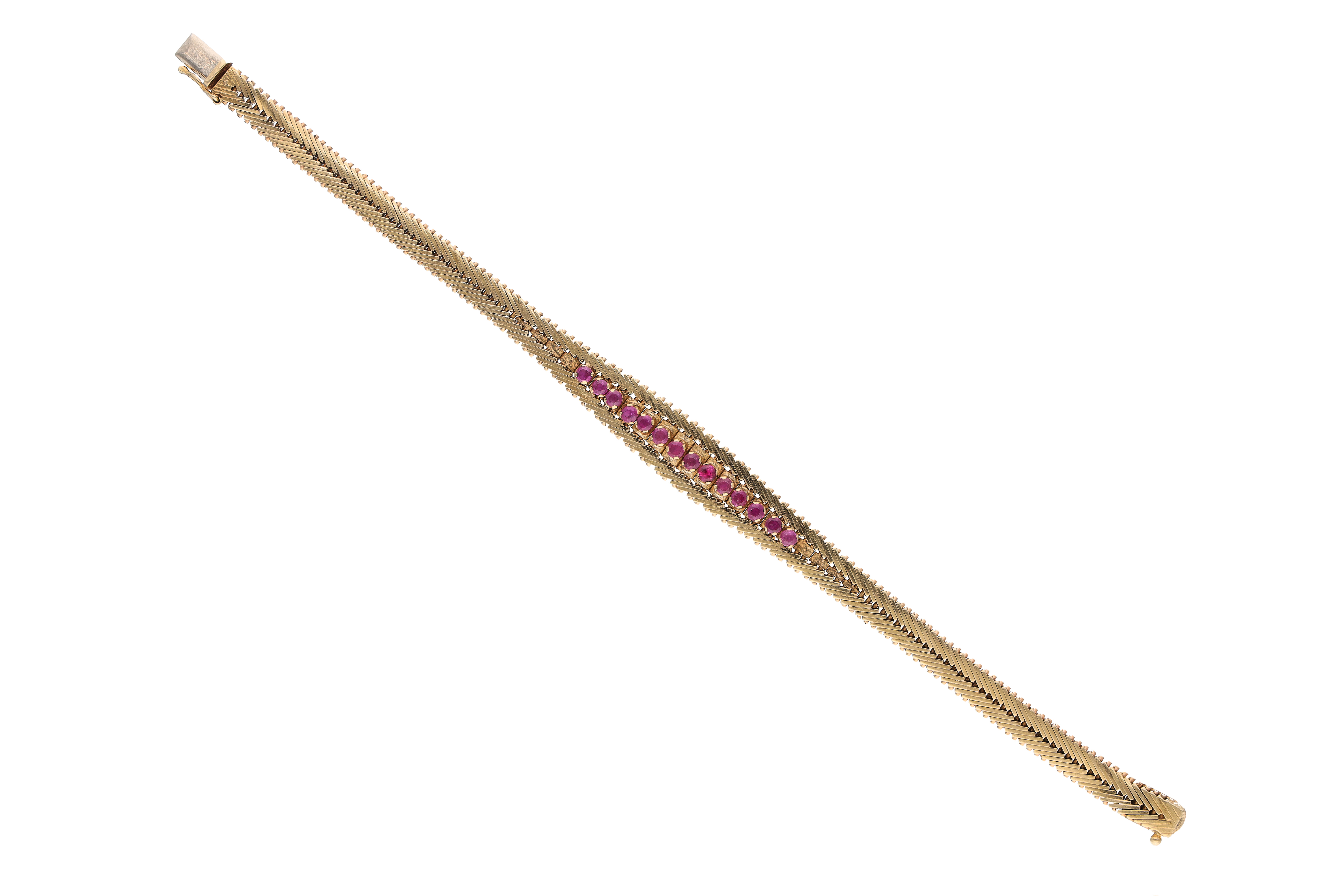 Bracciale con rubini e pietra - Asta Preziosi