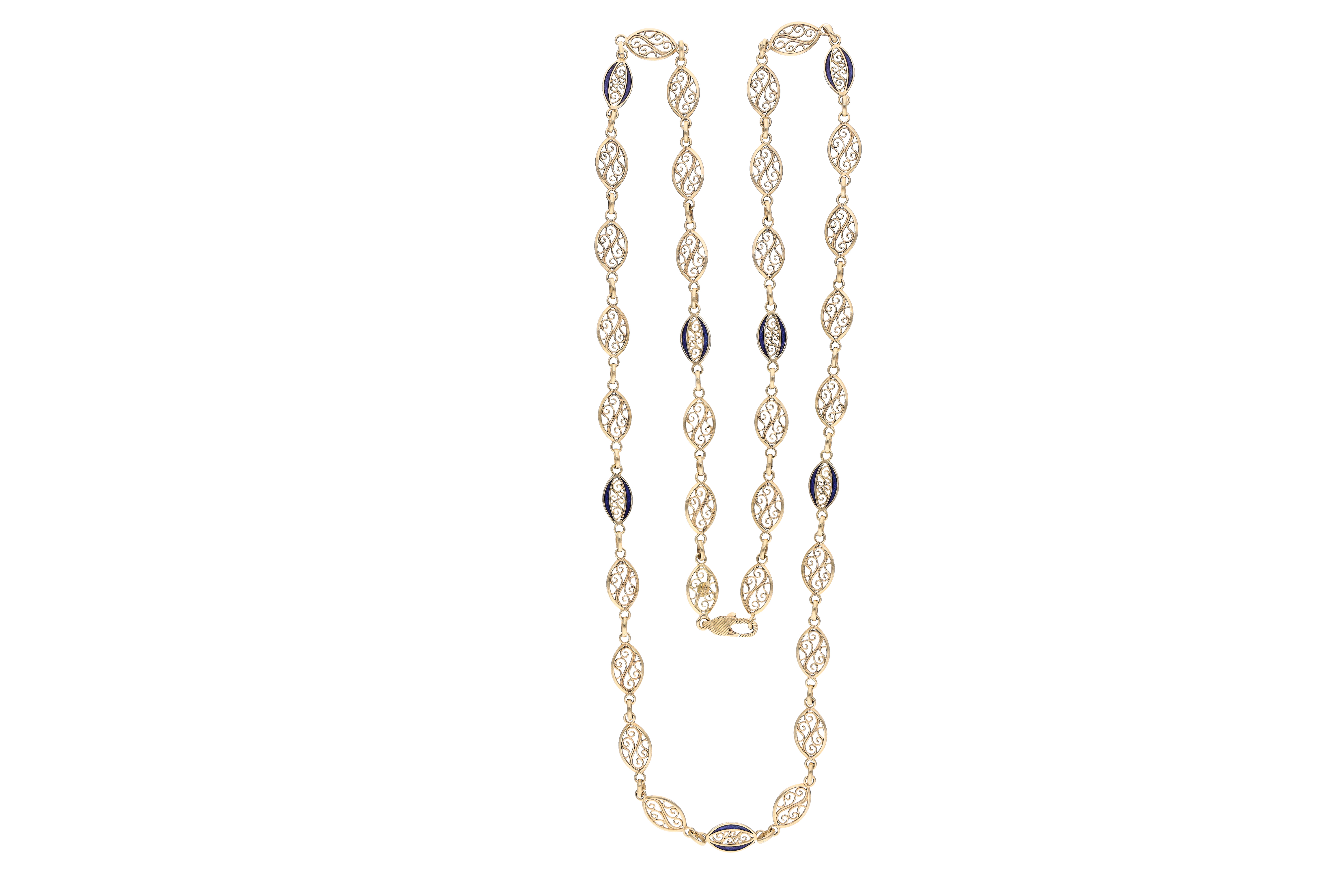 Collana con smalti - Asta Preziosi