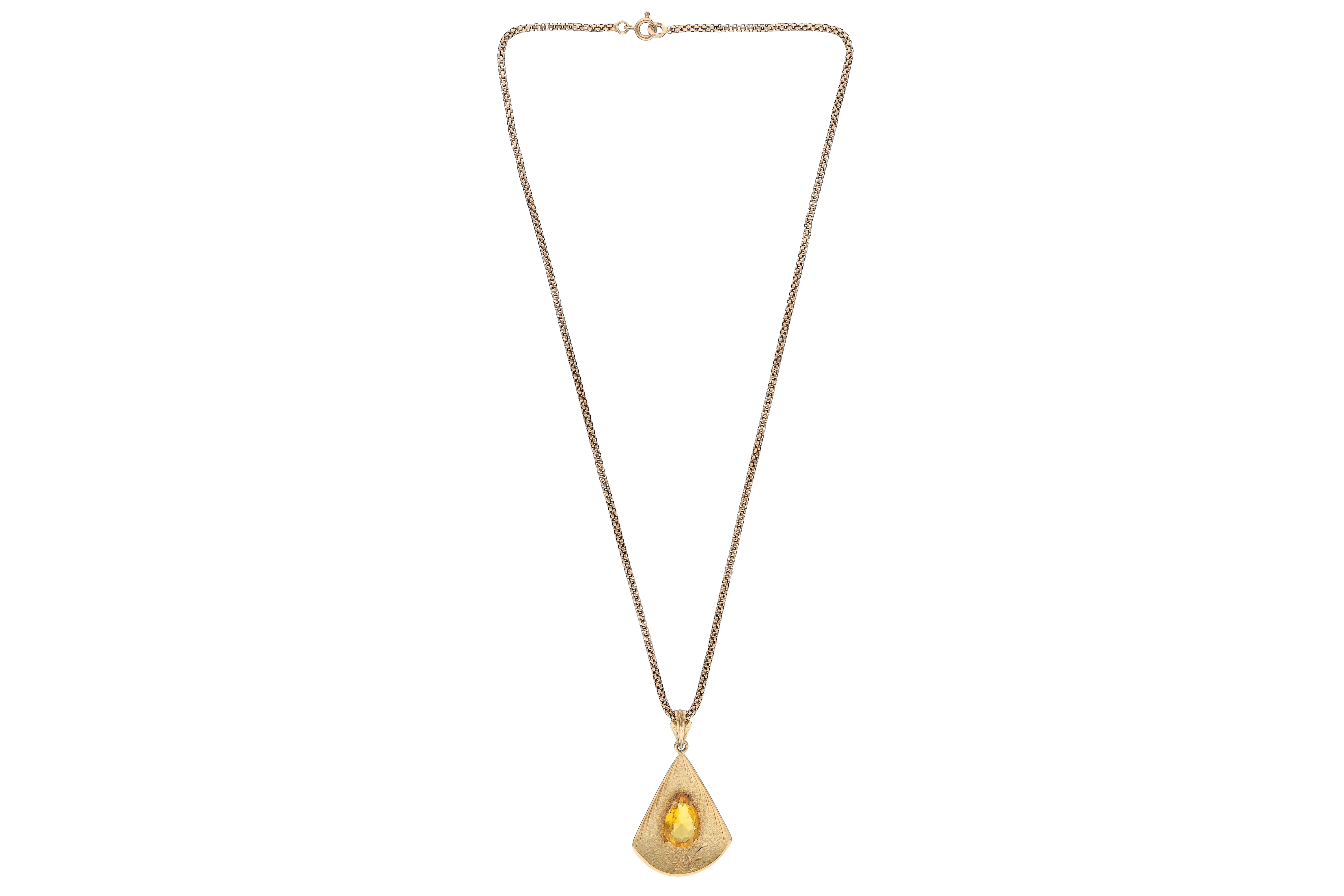 Collana e ciondolo con pietra - Asta Preziosi
