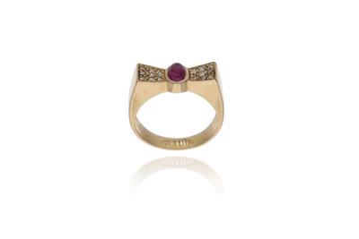 Anello con diamanti e rubino - Asta Preziosi Anello con diamanti e rubino - Asta Preziosi
