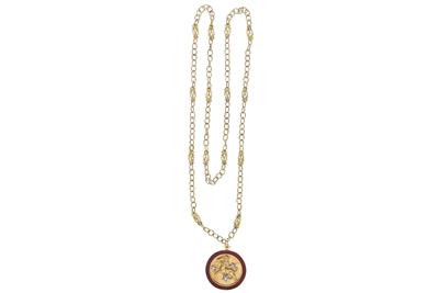 Collana con ciondolo con diamanti e smalti - Asta Preziosi Collana con ciondolo con diamanti e smalti - Asta Preziosi