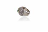 Anello con diamanti e smeraldo - Asta Preziosi Anello con diamanti e smeraldo - Asta Preziosi
