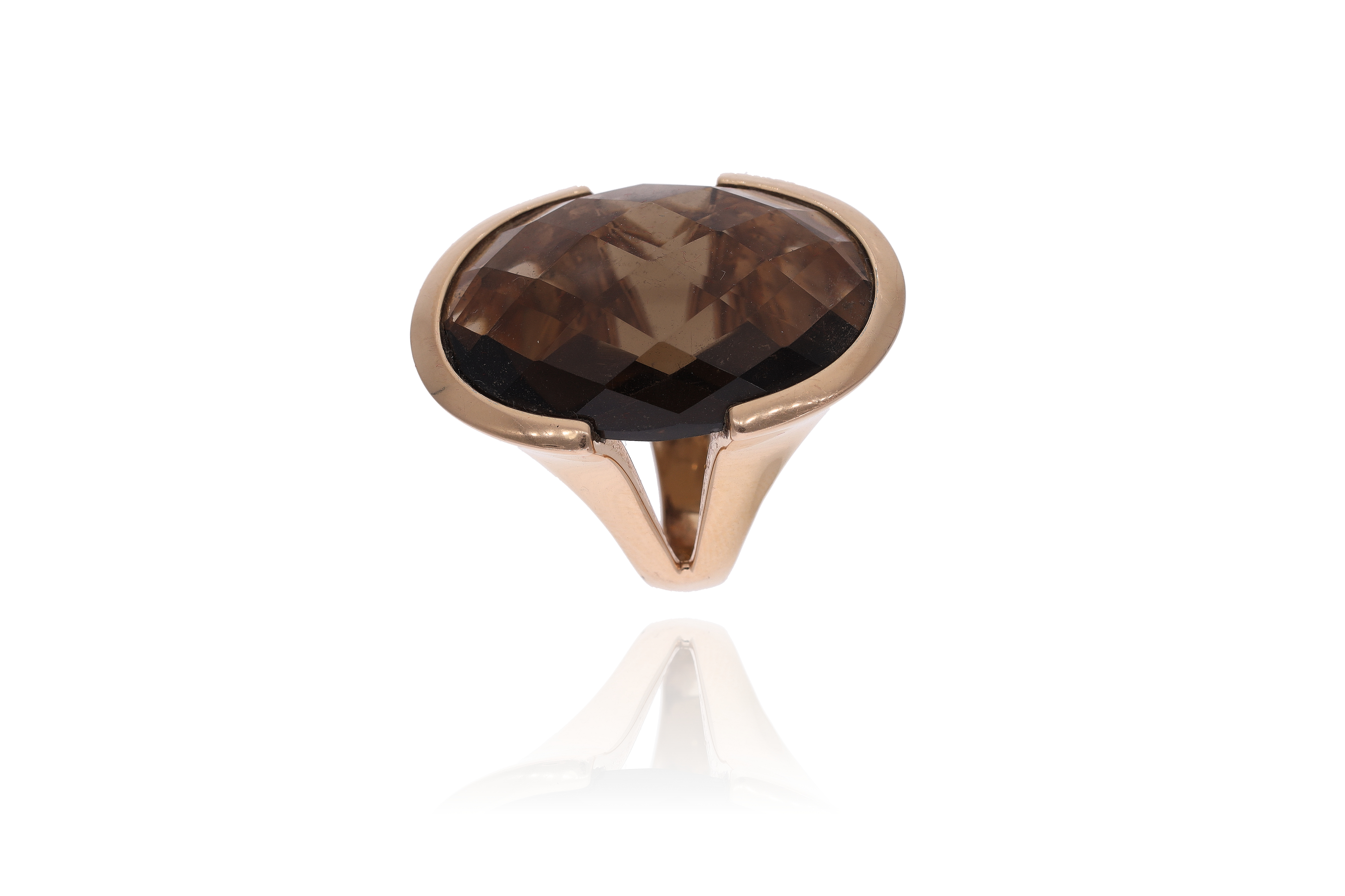 Anello con quarzo fume' - Asta Preziosi