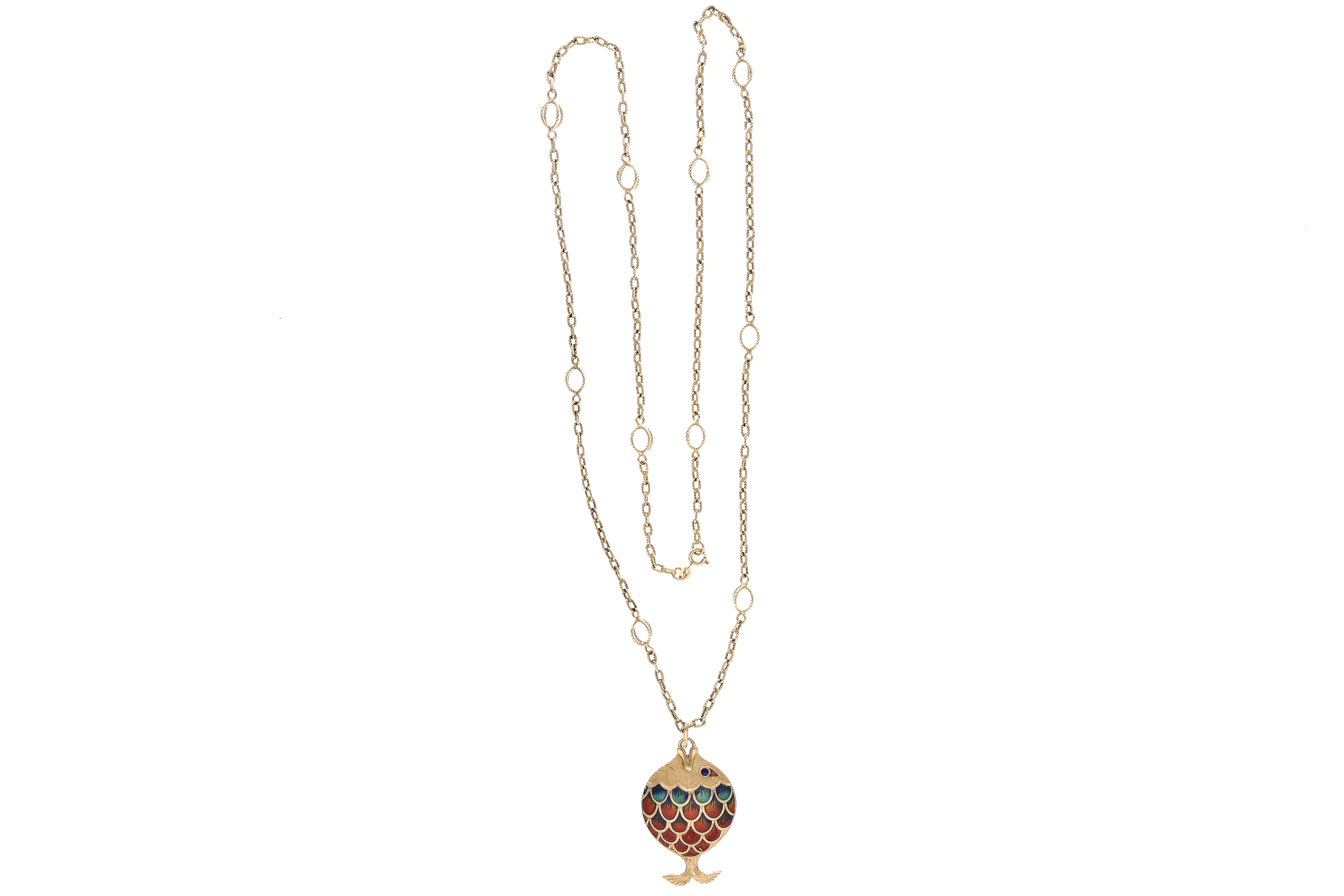 Collana con smalti - Asta Preziosi