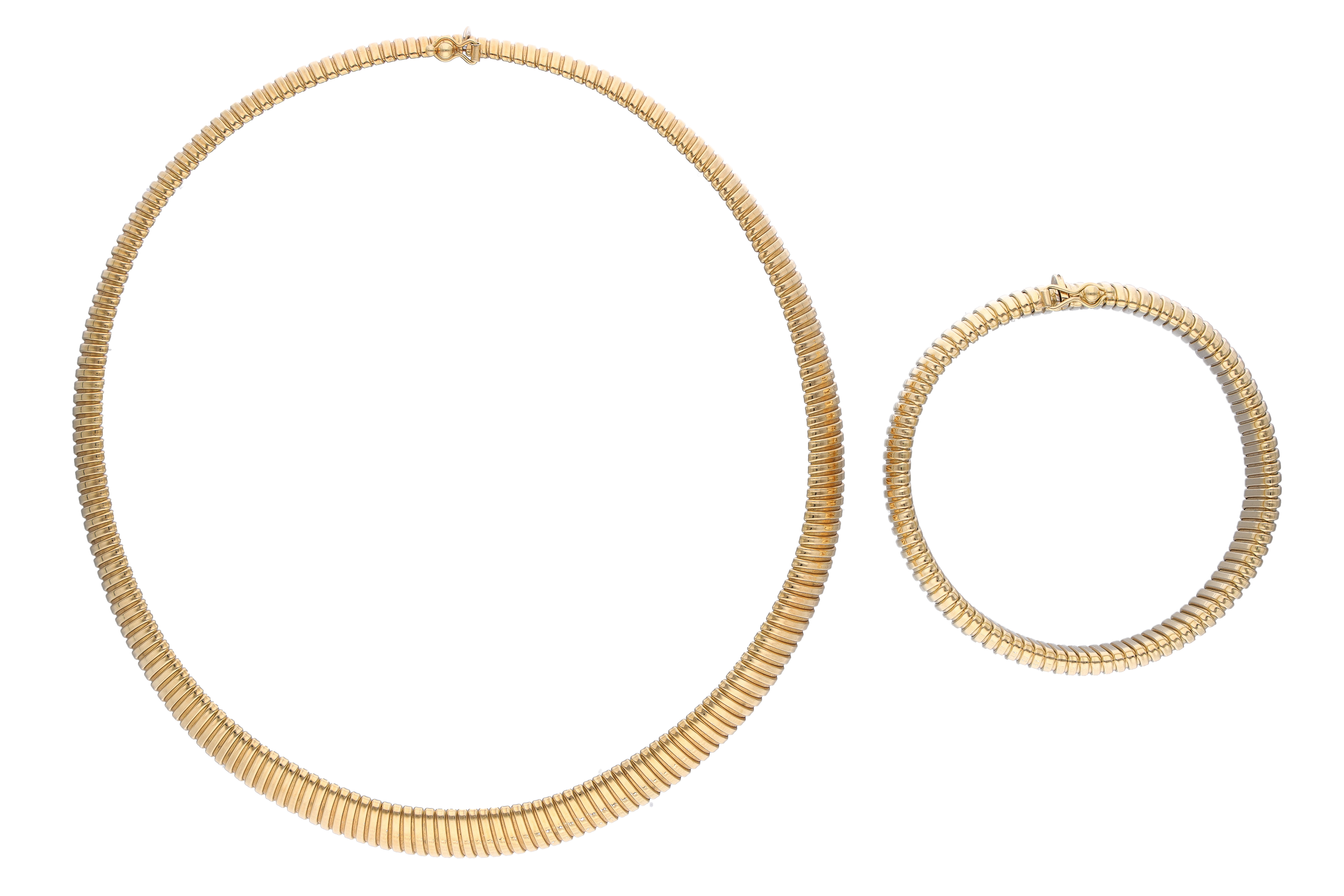 Parure collana e bracciale in oro - Asta Preziosi