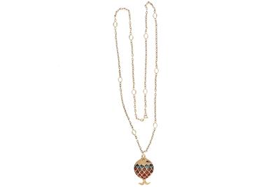 Collana con smalti - Asta Preziosi Collana con smalti - Asta Preziosi