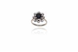 Anello con diamanti e zaffiro - Asta Preziosi Anello con diamanti e zaffiro - Asta Preziosi