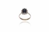 Anello con diamanti e zaffiro - Asta Preziosi Anello con diamanti e zaffiro - Asta Preziosi
