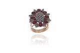 Anello con rubini e diamanti - Asta Preziosi Anello con rubini e diamanti - Asta Preziosi