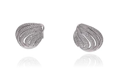 Damiani paio di orecchini con diamanti - Asta Preziosi