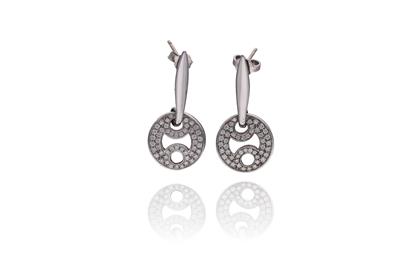Paio di orecchini con diamanti - Asta Preziosi