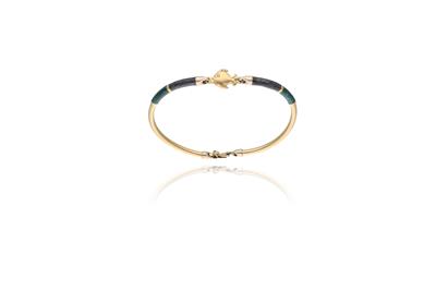 Bracciale in oro e parti smaltate - Asta Preziosi