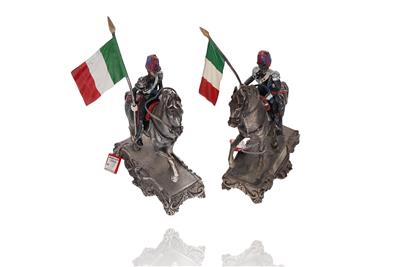 Carabinieri a cavallo in argento - Asta Preziosi