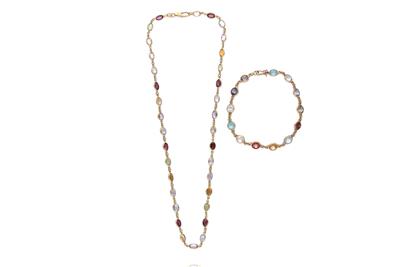 Collana e bracciale con pietre naturali - Asta Preziosi