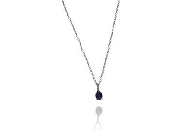 Miluna, collana con zaffiro e diamanti - Asta Preziosi Miluna, collana con zaffiro e diamanti - Asta Preziosi