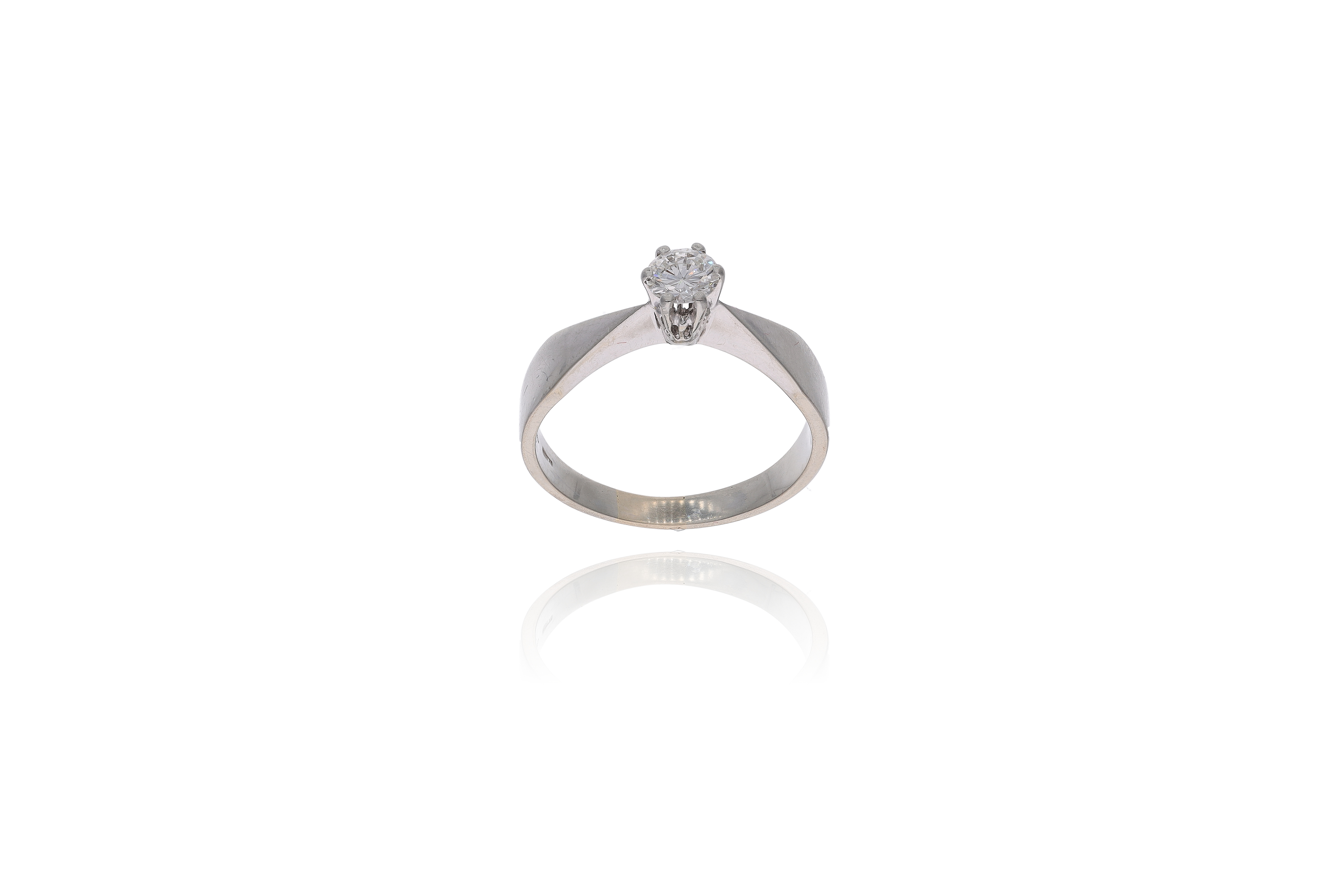Anello con diamante - Asta Preziosi