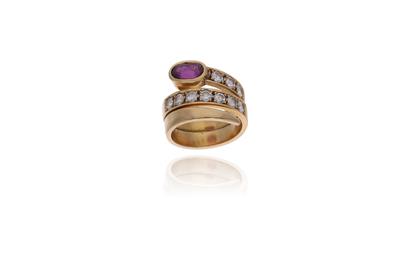 Anello con diamanti e rubino - Asta Preziosi Anello con diamanti e rubino - Asta Preziosi