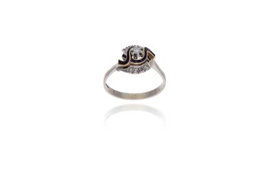 Anello con diamanti e smalto - Asta Preziosi Anello con diamanti e smalto - Asta Preziosi