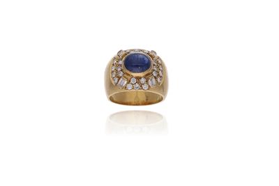 Anello con zaffiro e diamanti - Asta Preziosi Anello con zaffiro e diamanti - Asta Preziosi