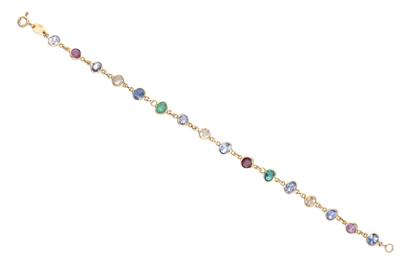 Bracciale con rubini, smeraldi e zaffiri - Asta Preziosi Bracciale con rubini, smeraldi e zaffiri - Asta Preziosi