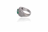 Anello con smeraldo e diamanti - Asta Preziosi Anello con smeraldo e diamanti - Asta Preziosi