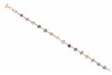 Bracciale con rubini, smeraldi e zaffiri - Asta Preziosi Bracciale con rubini, smeraldi e zaffiri - Asta Preziosi