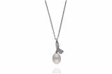 Collana con pendente con perla e diamanti - Asta Preziosi Collana con pendente con perla e diamanti - Asta Preziosi