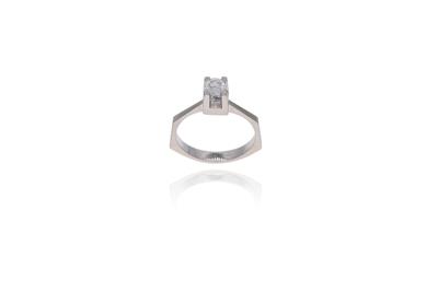 Anello con diamante - Asta Preziosi