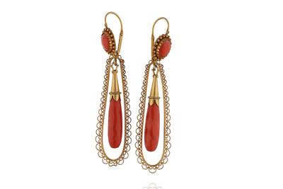 Orecchini con coralli - Asta Preziosi