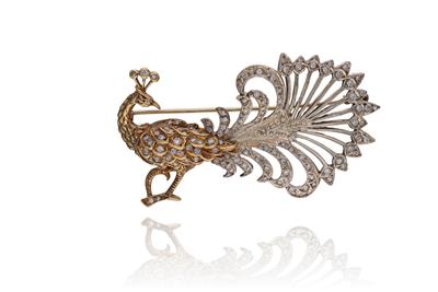 Spilla con diamanti - Asta Preziosi