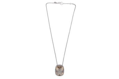 Zoccai, Collana con quarzo e diamanti - Asta Preziosi