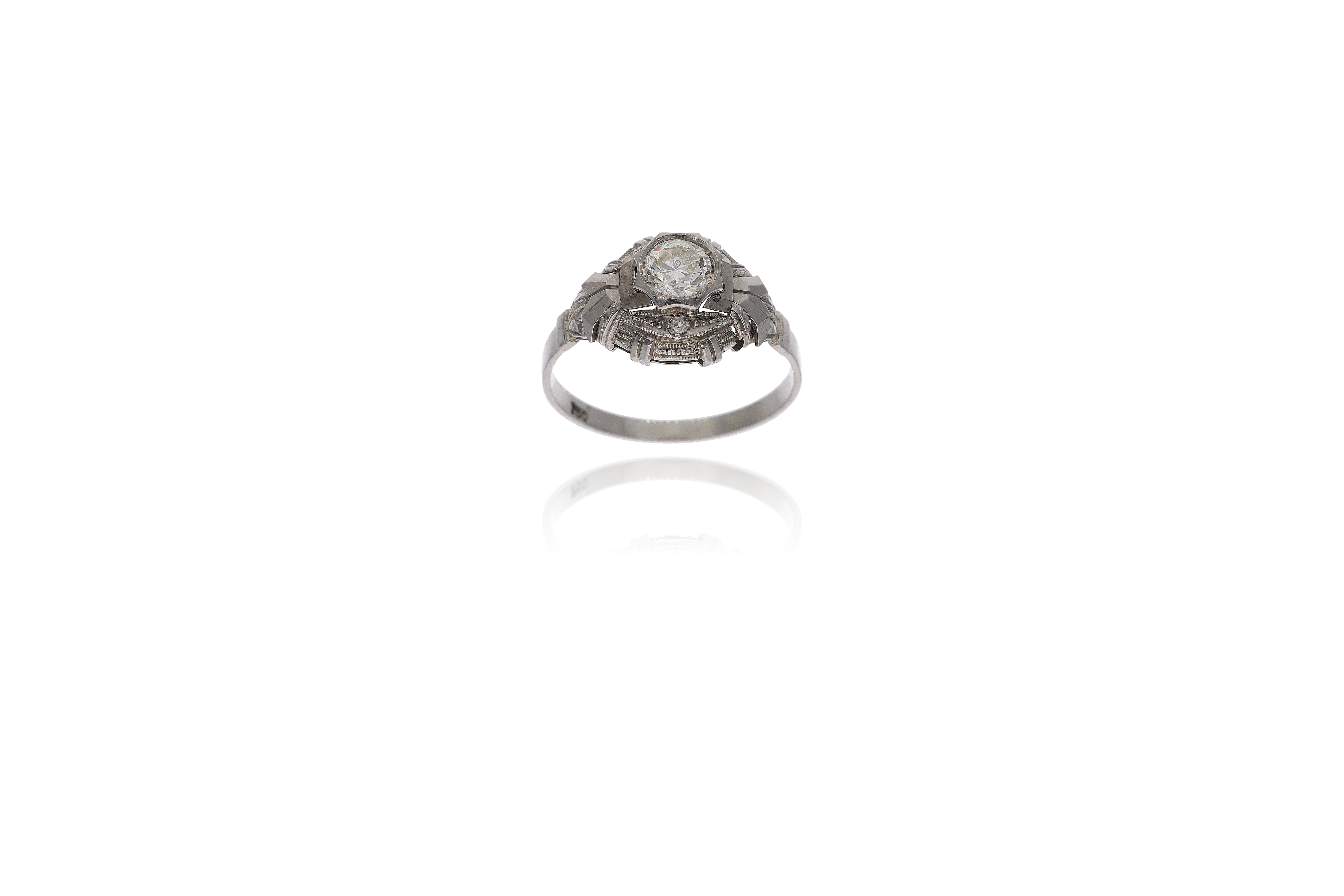 Anello con diamante - Asta Preziosi