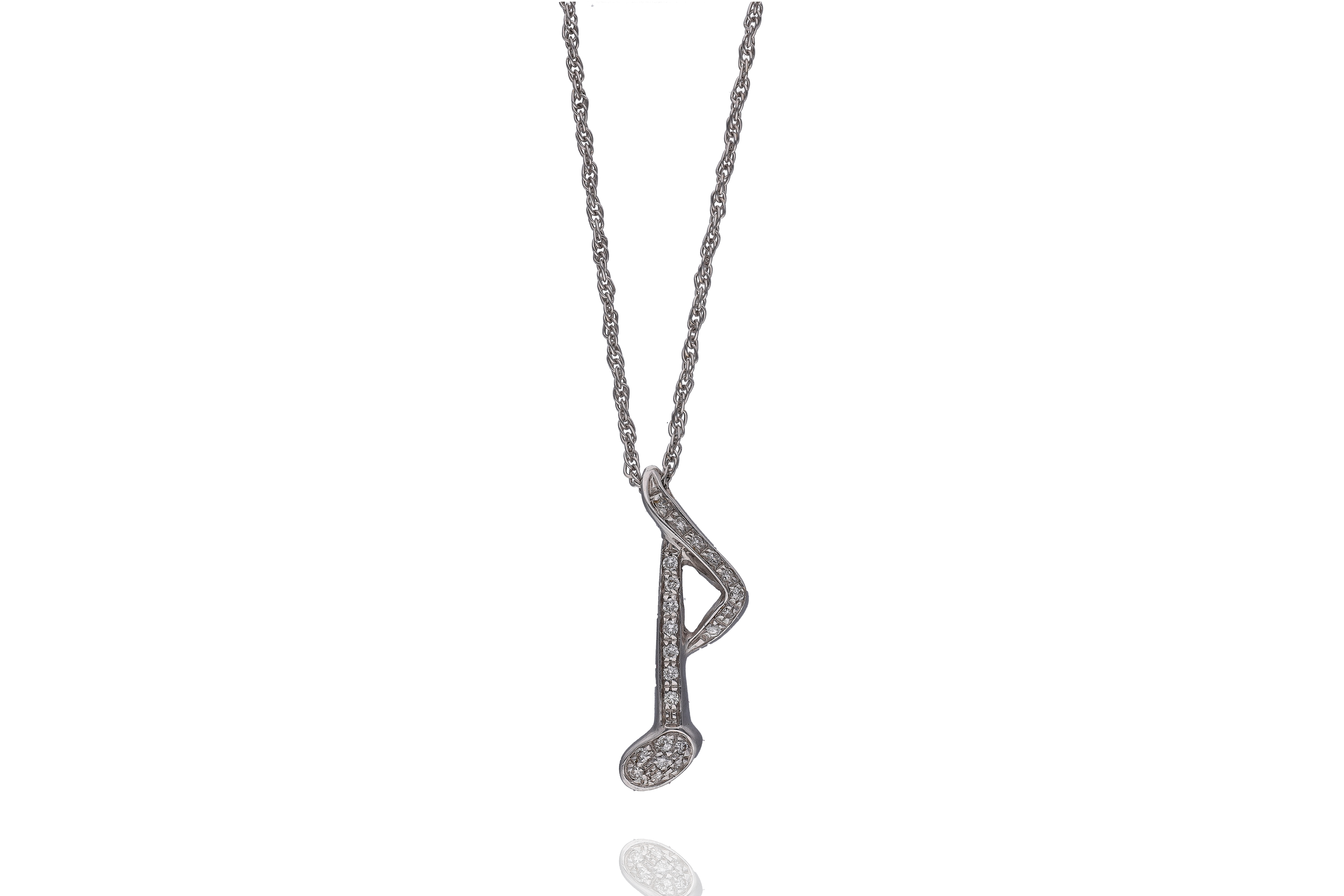 Collana con ciondolo con diamanti - Asta Preziosi