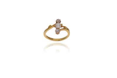 Anello con perla e diamanti - Asta Preziosi Anello con perla e diamanti - Asta Preziosi