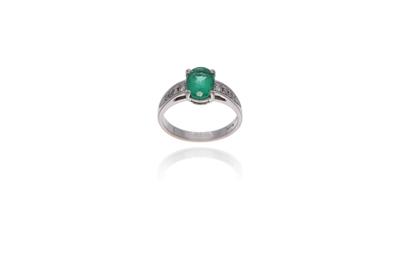 Anello con smeraldo e diamanti - Asta Preziosi Anello con smeraldo e diamanti - Asta Preziosi