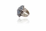 Anello con acquemarine e diamanti - Asta Preziosi Anello con acquemarine e diamanti - Asta Preziosi