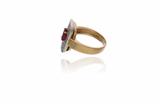Anello con diamanti e rubino - Asta Preziosi