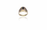 Anello con diamanti e zaffiro - Asta Preziosi Anello con diamanti e zaffiro - Asta Preziosi