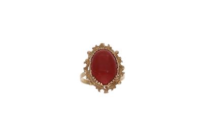 Anello con corallo - 