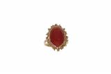 Anello con corallo - 