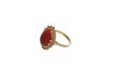 Anello con corallo - 