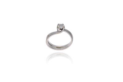 Anello con diamante - Asta Preziosi