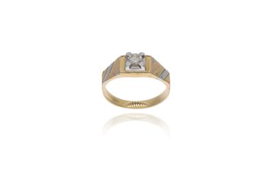 Anello con diamante - 