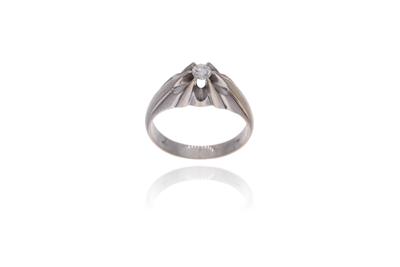 Anello con diamante - 