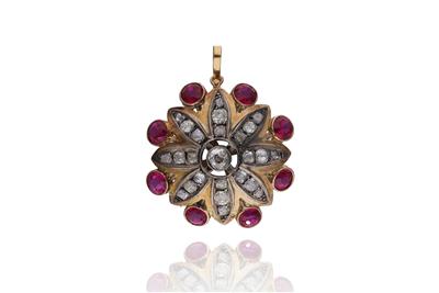 Ciondolo con diamanti e pietre - Asta Preziosi
