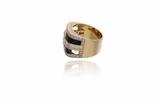 Anello con diamanti e onice - 