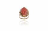 Anello con corallo - 