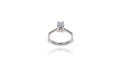 Anello con diamante - 